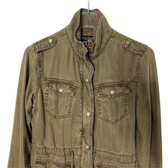 Max Jeans Olive Green Utility Jacket - Picture 2 of 5
